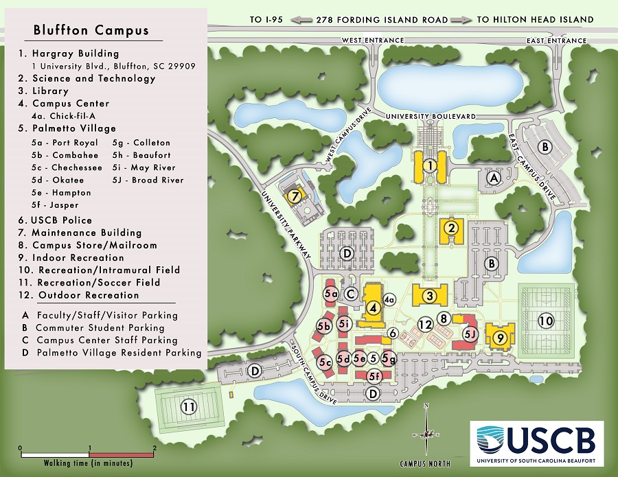 Bluffton Campus Map, Click for PDF
