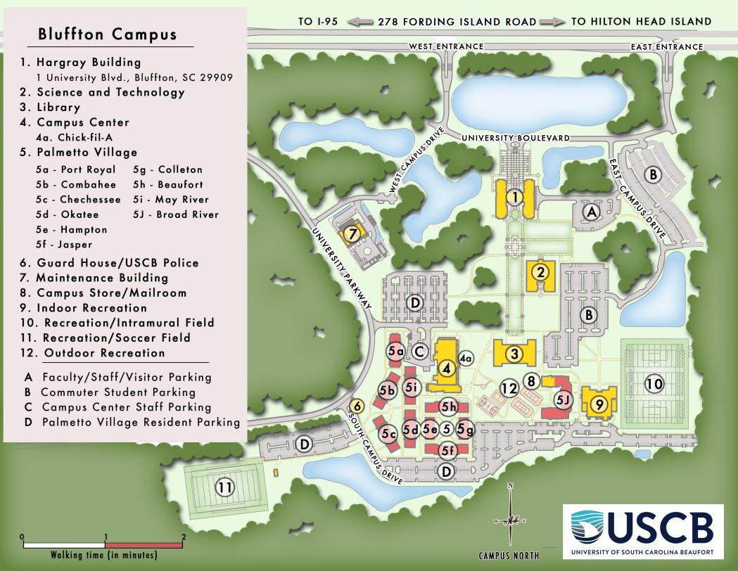 Bluffton Campus Map